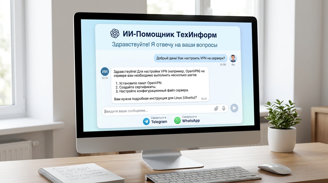 Чат-бот и ИИ-Помощник 1С